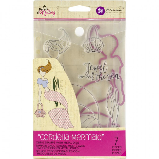 Julie Nutting Stamp and Die Set - Mermaid Kisses Cordelia