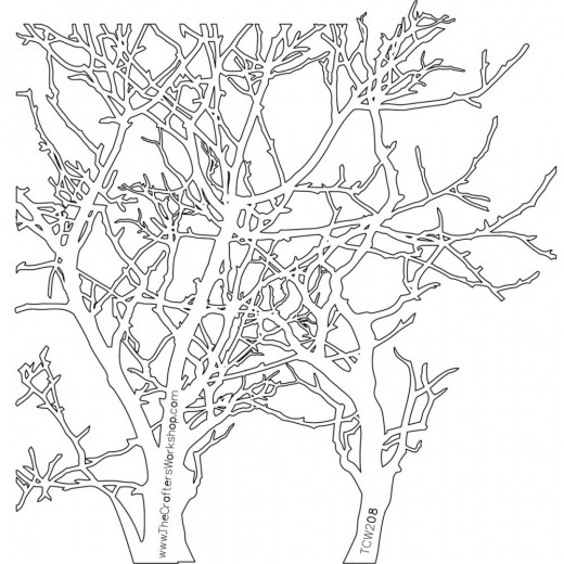 Crafters Workshop 6x6 Templates - Branches