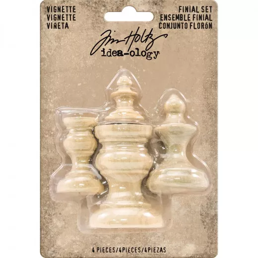 Idea-Ology Wooden Vignette Finial Set