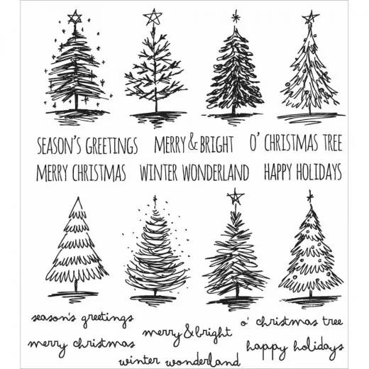 Cling Stamps by Tim Holtz - Scribbly Christmas