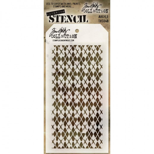 Tim Holtz Layered Stencil - Argyle