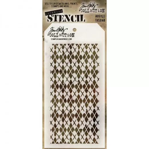 Tim Holtz Layered Stencil - Argyle