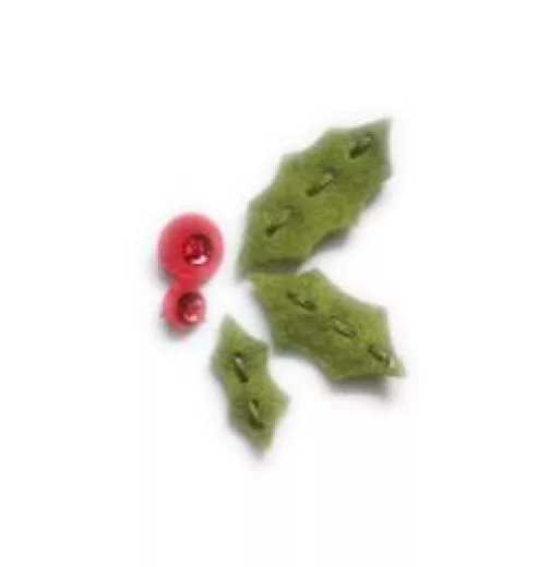 Memory Box Die - Plush Holly Leaves and Berries