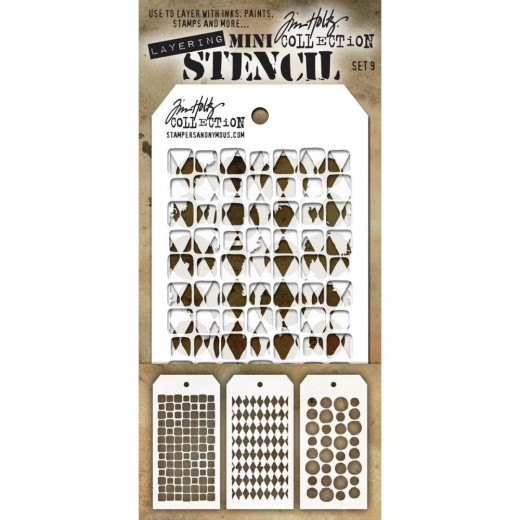 Tim Holtz Mini Layered Stencil Set 9