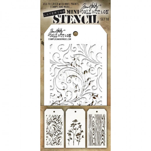 Tim Holtz Mini Layered Stencil Set 10