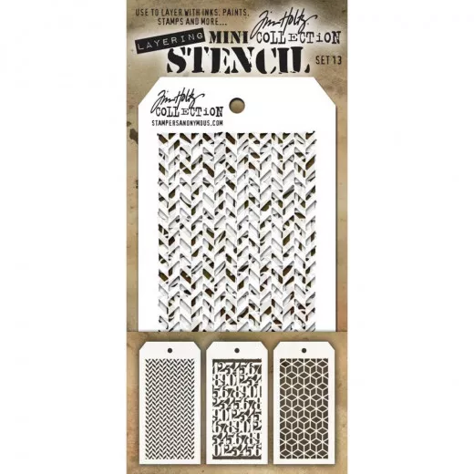 Tim Holtz Mini Layered Stencil Set 13