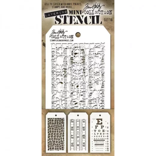 Tim Holtz Mini Layered Stencil Set 16