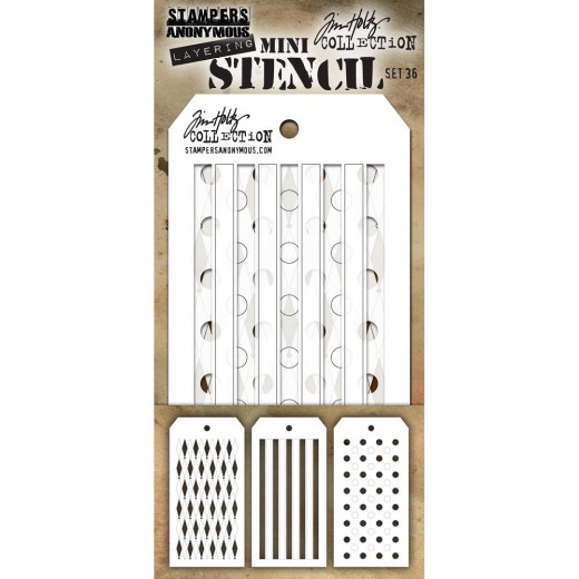 Tim Holtz Mini Layered Stencil Set 36