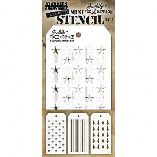 Tim Holtz Mini Layered Stencil Set 37