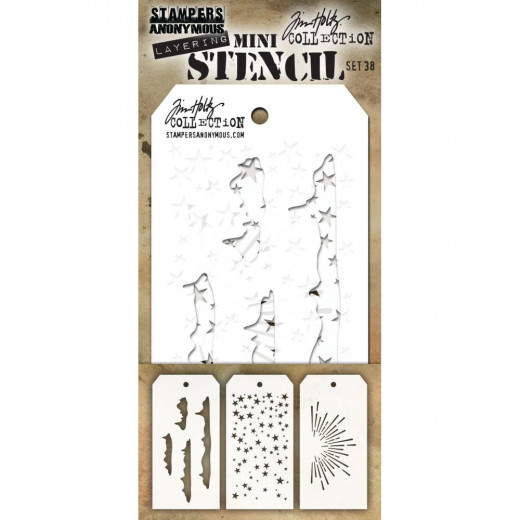 Tim Holtz Mini Layered Stencil Set 38