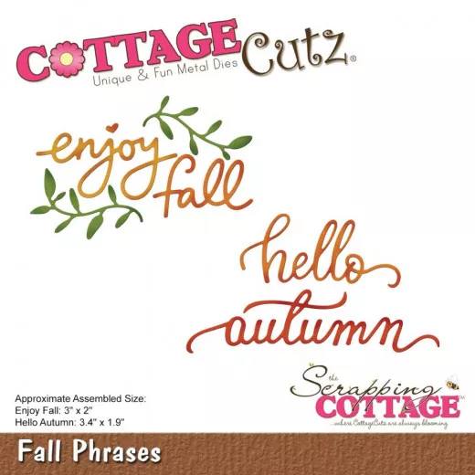 CottageCutz Dies - Fall Phrases