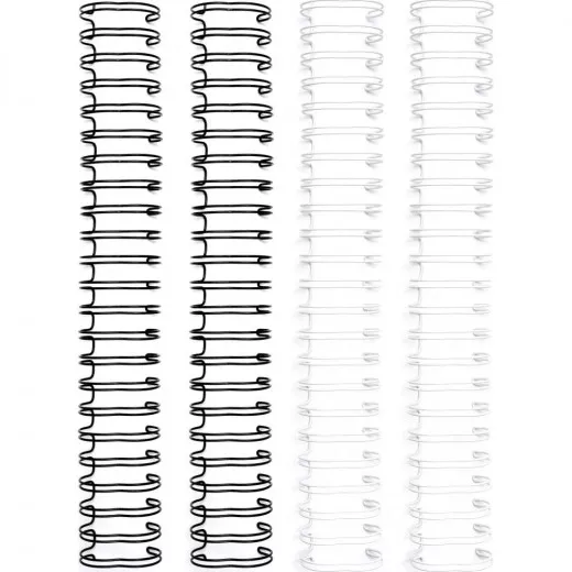 Wire Binder 1 Inch The Cinch - Black White (4er Packung)