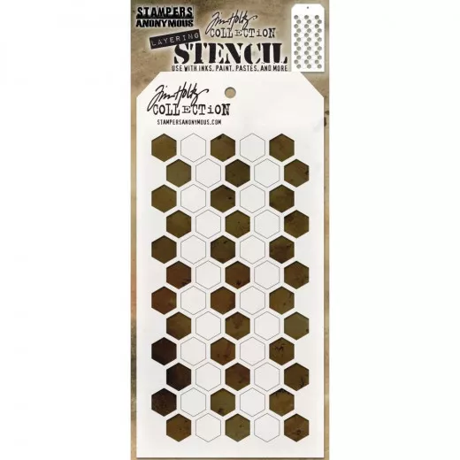 Tim Holtz Layered Stencil - Shifter Hex