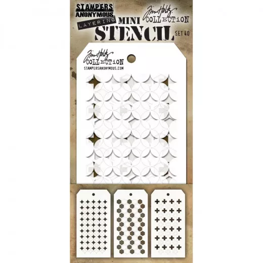 Tim Holtz Mini Layered Stencil Set 40