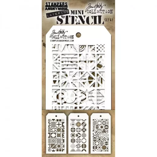 Tim Holtz Mini Layered Stencil Set 41