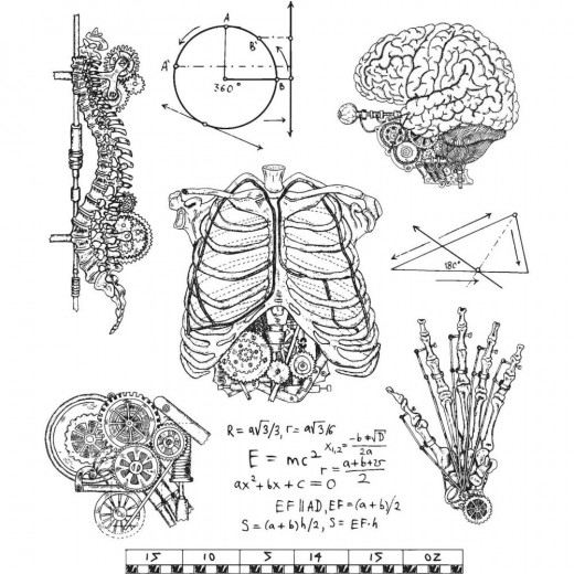 Cling Stamps by Tim Holtz - Weird Science