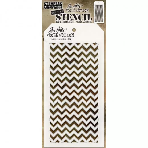 Tim Holtz Layered Stencil - Shifter Chevron