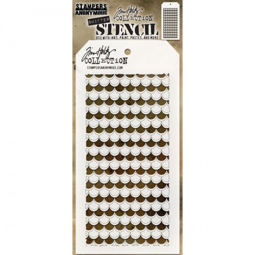 Tim Holtz Layered Stencil - Shifter Scallop