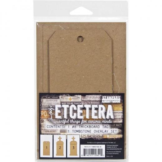 Tim Holtz Etcetera Tombstone Tag No. 8