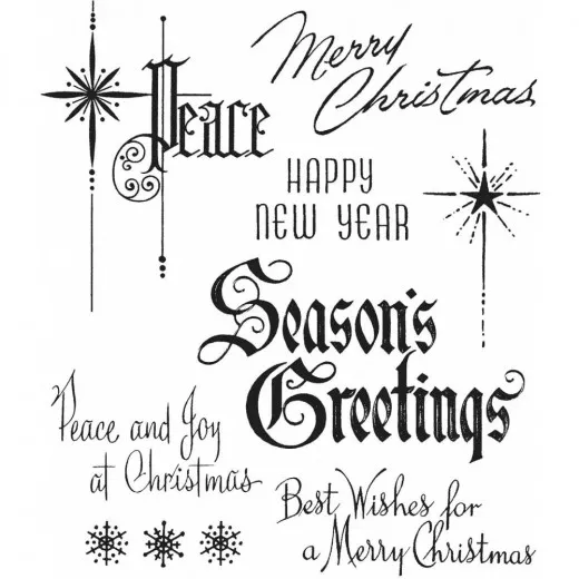 Cling Stamps Tim Holtz - Christmas Time No. 2