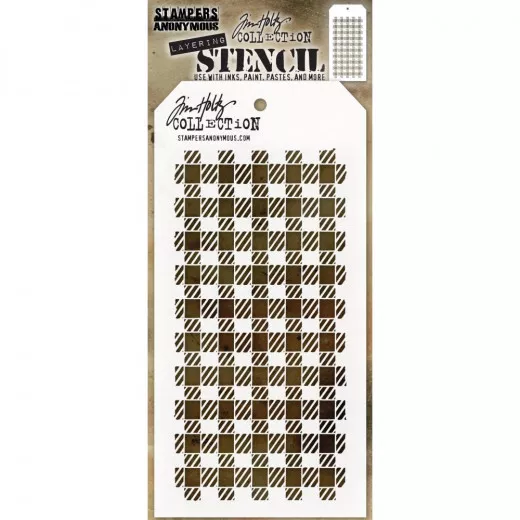 Tim Holtz Layered Stencil - Gingham