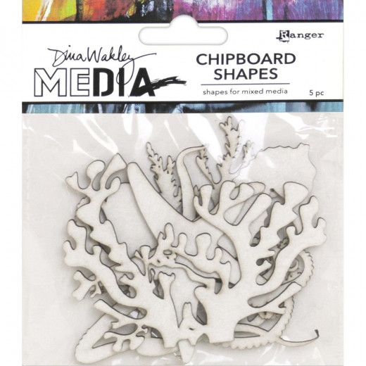 Dina Wakley Media Chipboard Shapes - Ocean