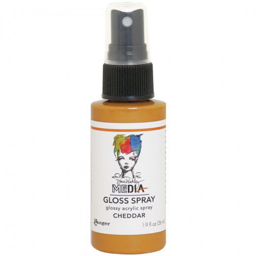 Dina Wakley Media Gloss Spray - Cheddar