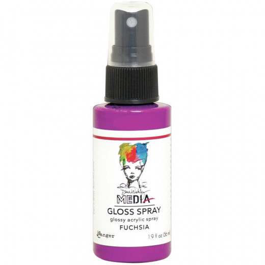 Dina Wakley Media Gloss Spray - Fuchsia