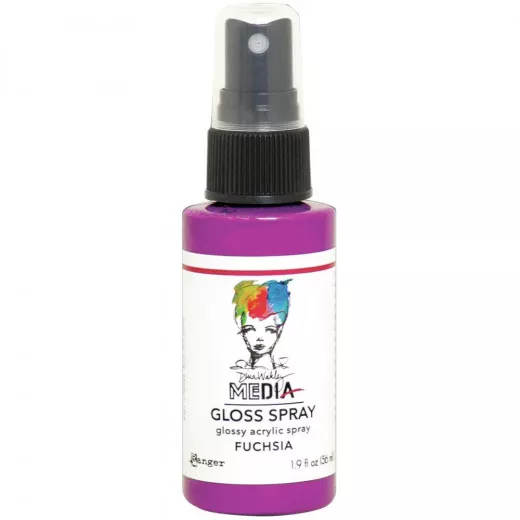 Dina Wakley Media Gloss Spray - Fuchsia