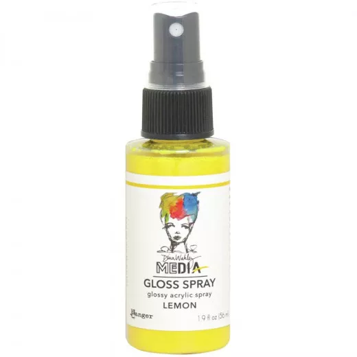 Dina Wakley Media Gloss Spray - Lemon