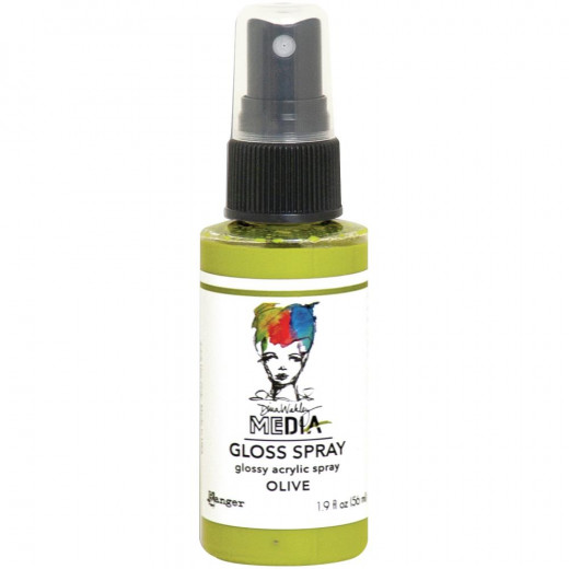 Dina Wakley Media Gloss Spray - Olive