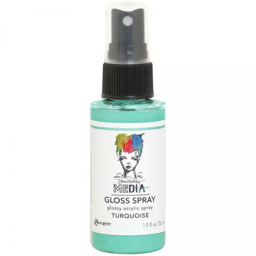 Dina Wakley Media Gloss Spray - Turquoise