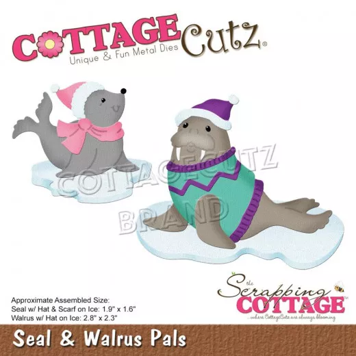 Cottage Cutz Die - Seal and Walrus Pals