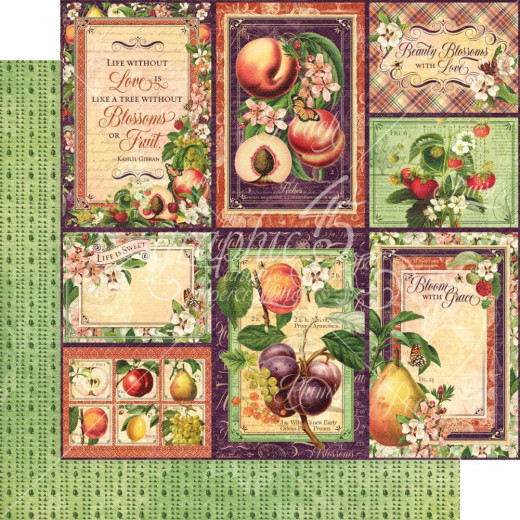 Fruit and Flora Designpapier - Orchard Fresh