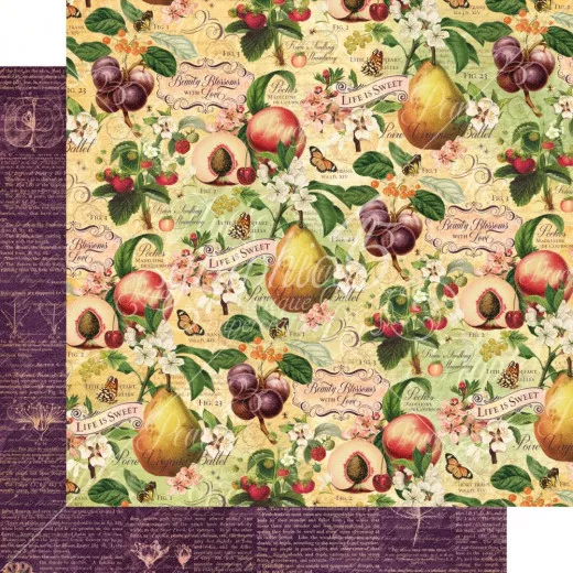 Fruit and Flora Designpapier - Life Is Sweet