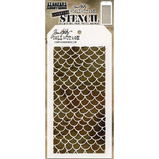 Tim Holtz Layered Stencil - Scales