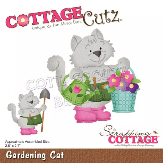 CottageCutz Die - Gardening Cat