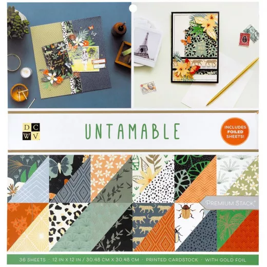 Untamable 12x12 Cardstock Stack