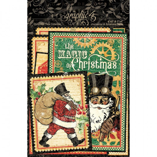 Christmas Time Ephemera Cards