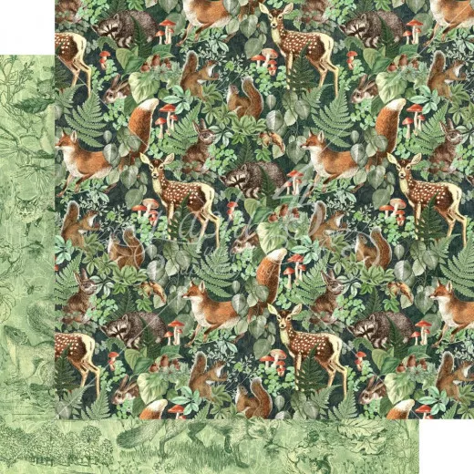 Woodland Friends Designpapier - Be Wild