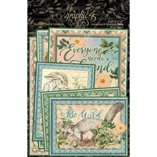 Woodland Friends Ephemera Cards