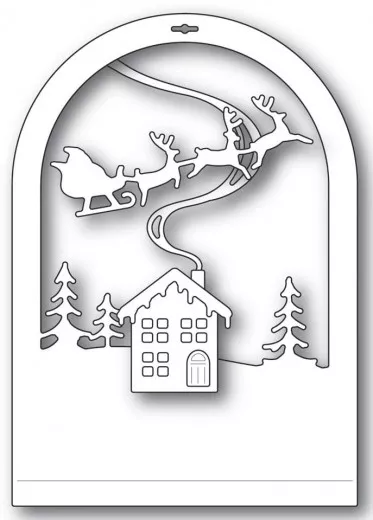 Memory Box Die - Cabin Snowglobe