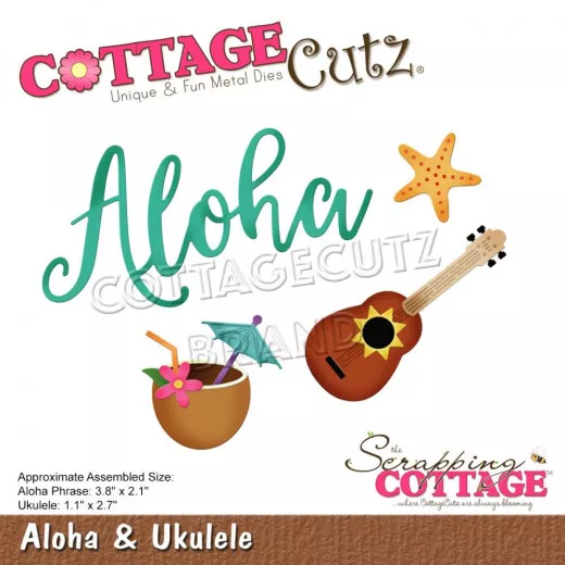 Cottage Cutz Die - Aloha, Ukulele