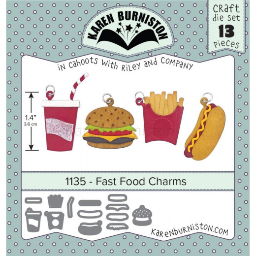 Karen Burniston Die - Fast Food Charms