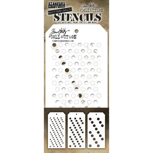 Tim Holtz Layered Stencil Set - Shifter Multidots