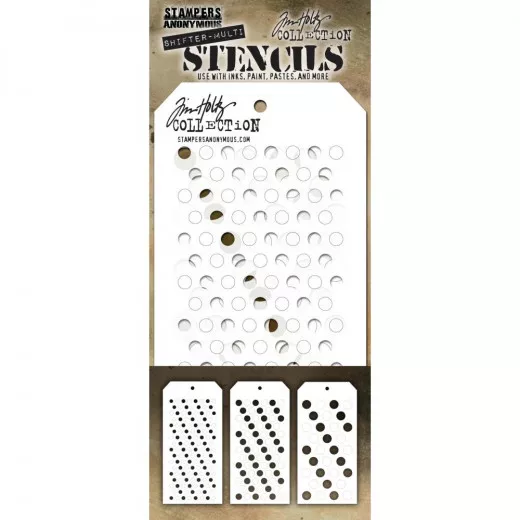 Tim Holtz Layered Stencil Set - Shifter Multidots