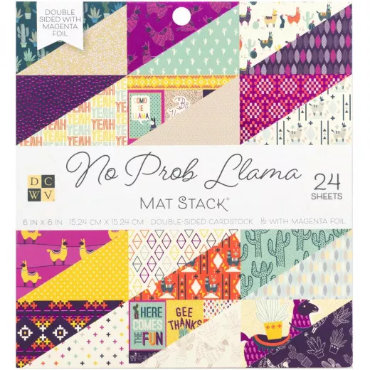 No Prob Llama 6x6 Mat Stack