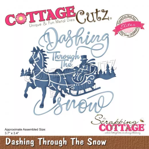 CottageCutz Elites Die - Dashing Through The Snow