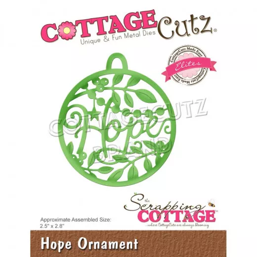 CottageCutz Elites Die - Hope Ornament