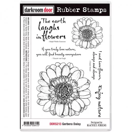 Darkroom Door Cling Stamps - Gerbera Daisy